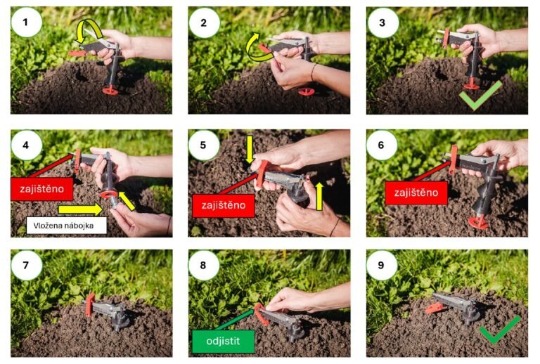 Návod na použití - past na krtky - likvidátor krtků